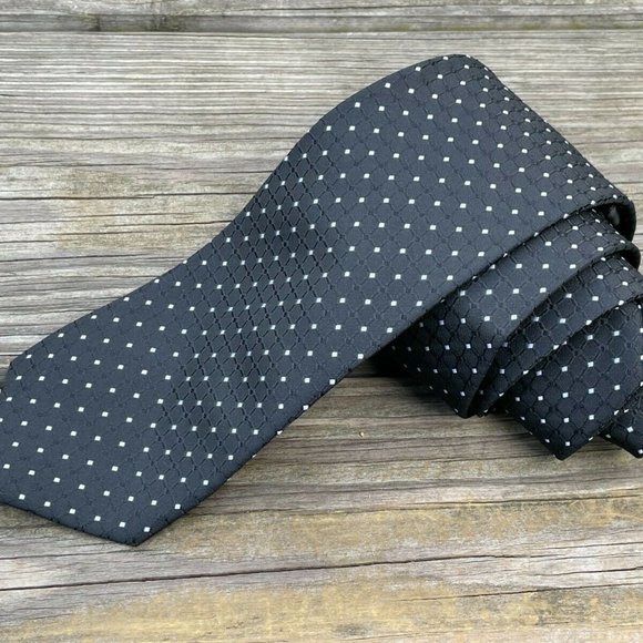 Addiction Men Tie Woven Silk Tie Neck Tie Classic Length Black Tie New with tag - Picture 1 of 12